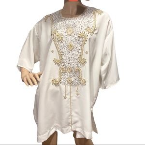 COPY - LADIES HEAVILY EMBELLISHED BEADED TOP XXXXL